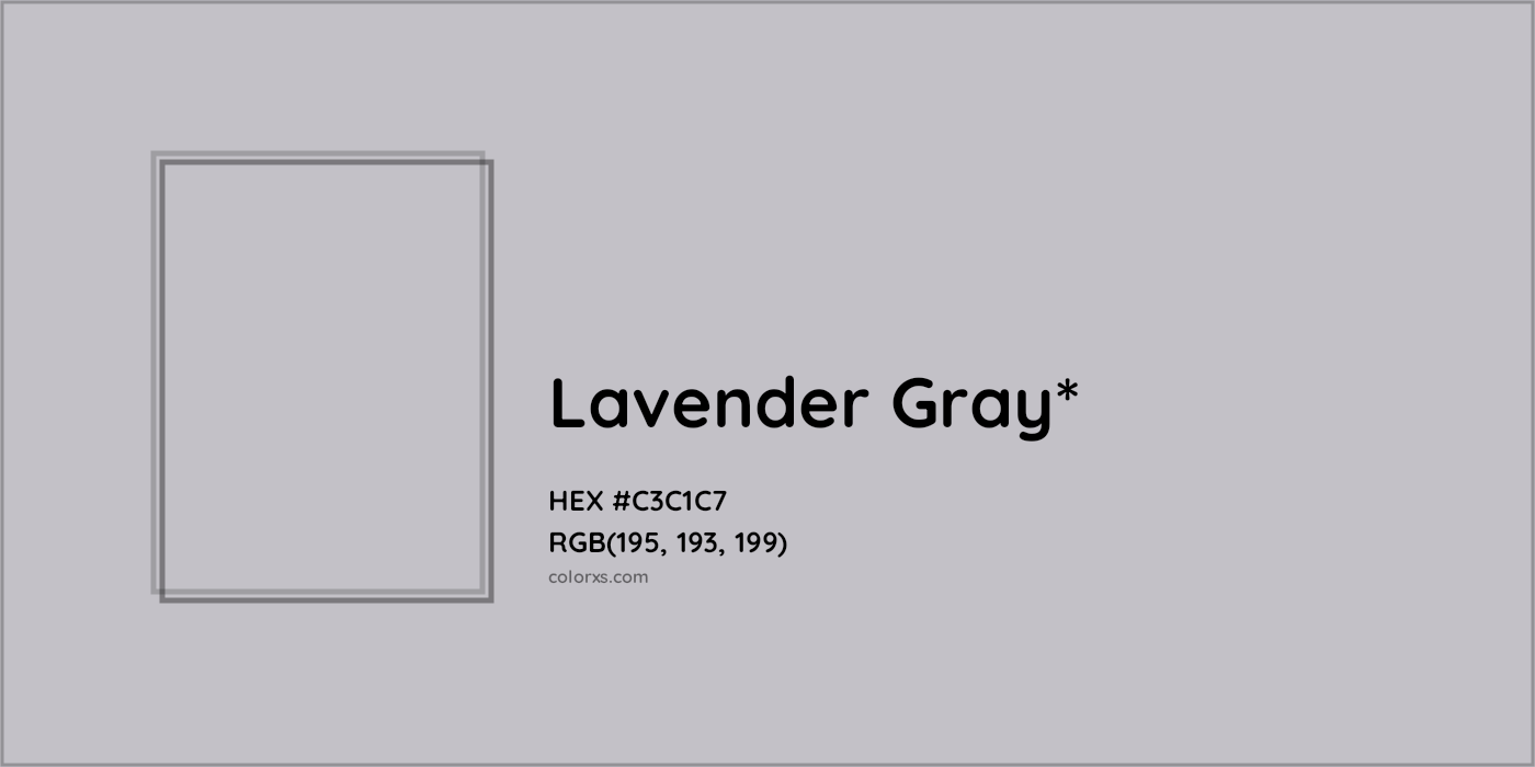 HEX #C3C1C7 Color Name, Color Code, Palettes, Similar Paints, Images