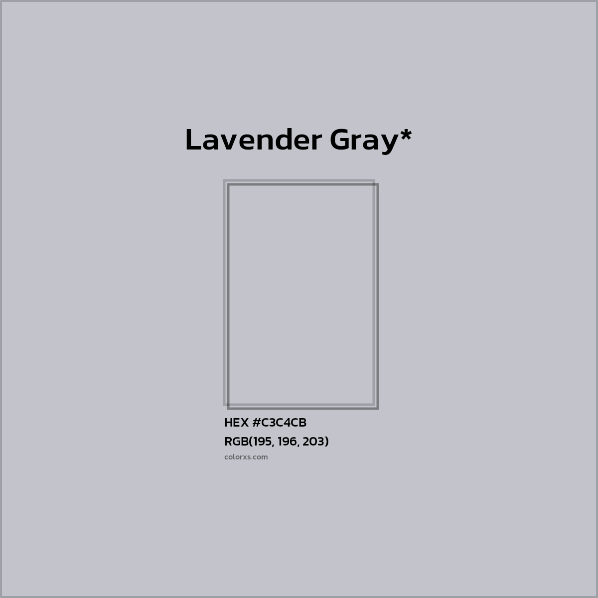HEX #C3C4CB Color Name, Color Code, Palettes, Similar Paints, Images