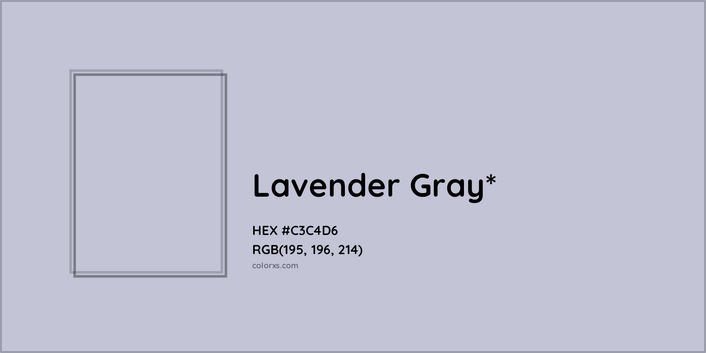 HEX #C3C4D6 Color Name, Color Code, Palettes, Similar Paints, Images