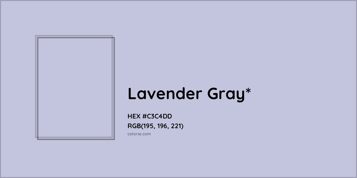HEX #C3C4DD Color Name, Color Code, Palettes, Similar Paints, Images