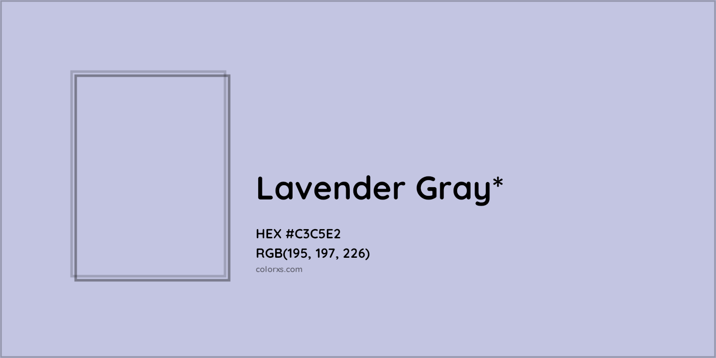 HEX #C3C5E2 Color Name, Color Code, Palettes, Similar Paints, Images