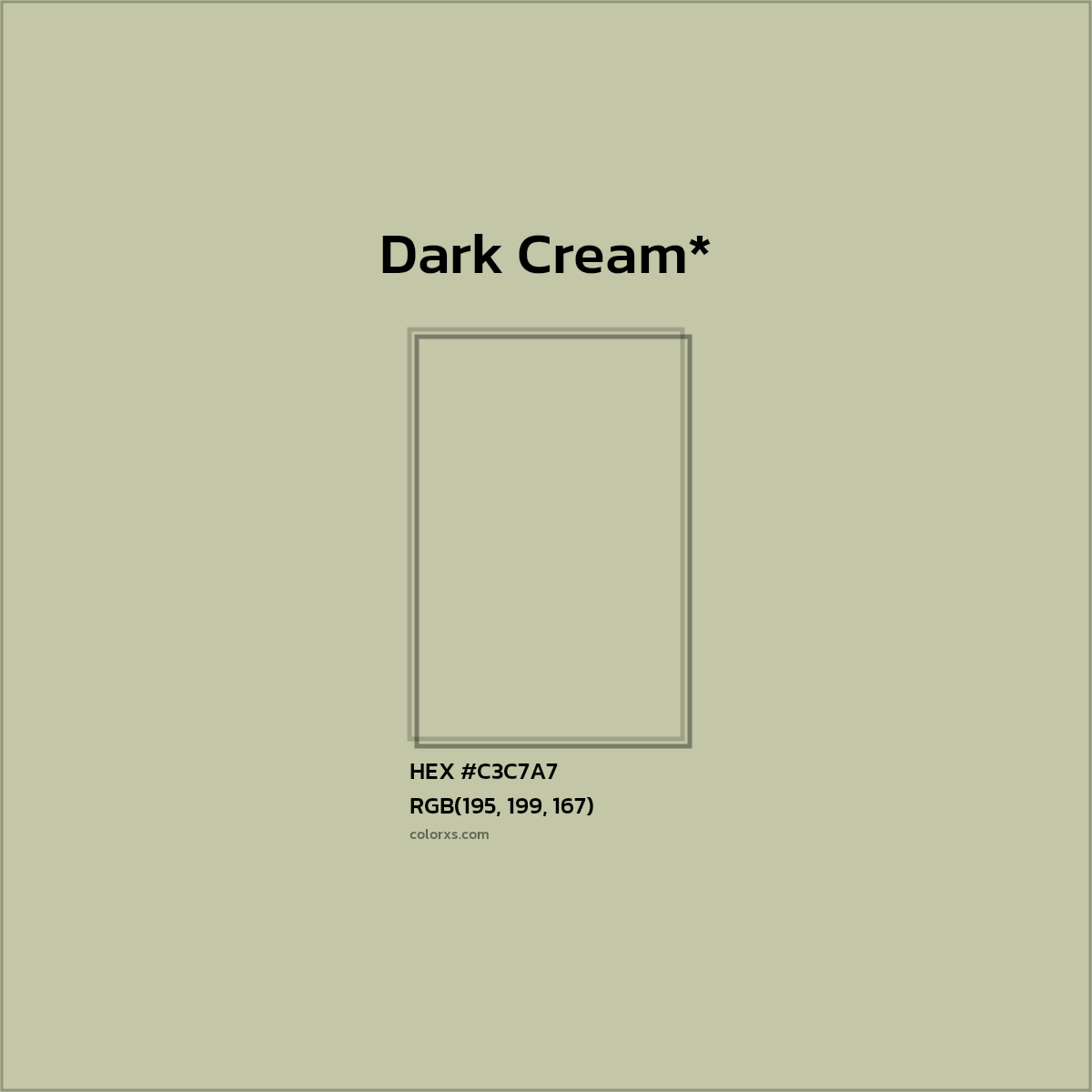 HEX #C3C7A7 Color Name, Color Code, Palettes, Similar Paints, Images