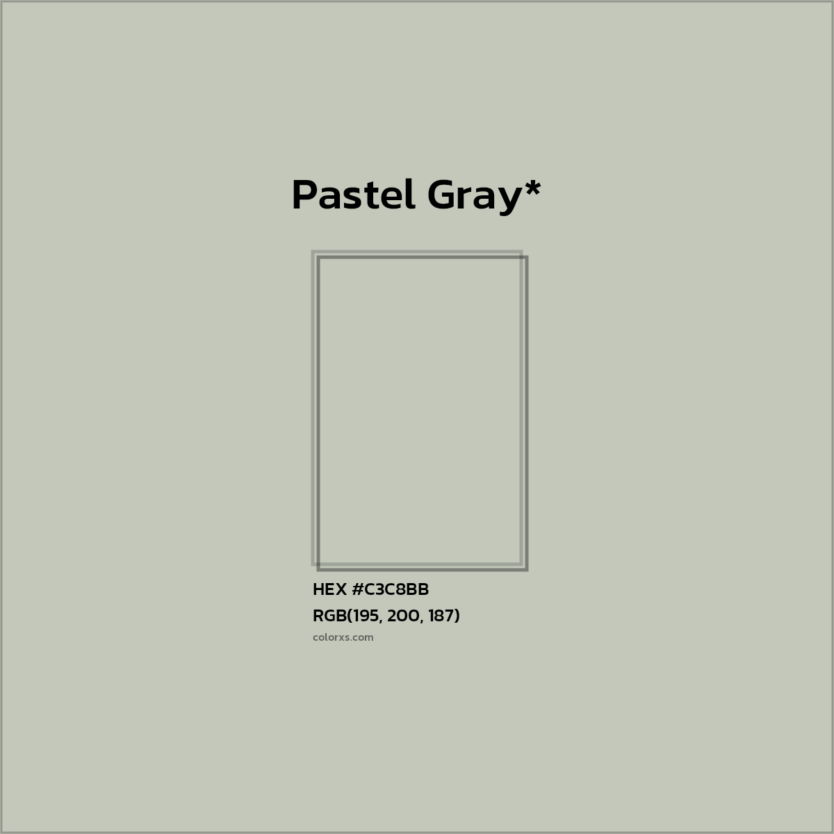 HEX #C3C8BB Color Name, Color Code, Palettes, Similar Paints, Images