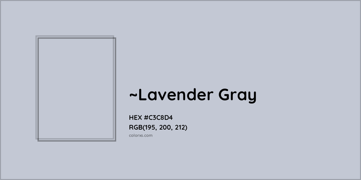 HEX #C3C8D4 Color Name, Color Code, Palettes, Similar Paints, Images