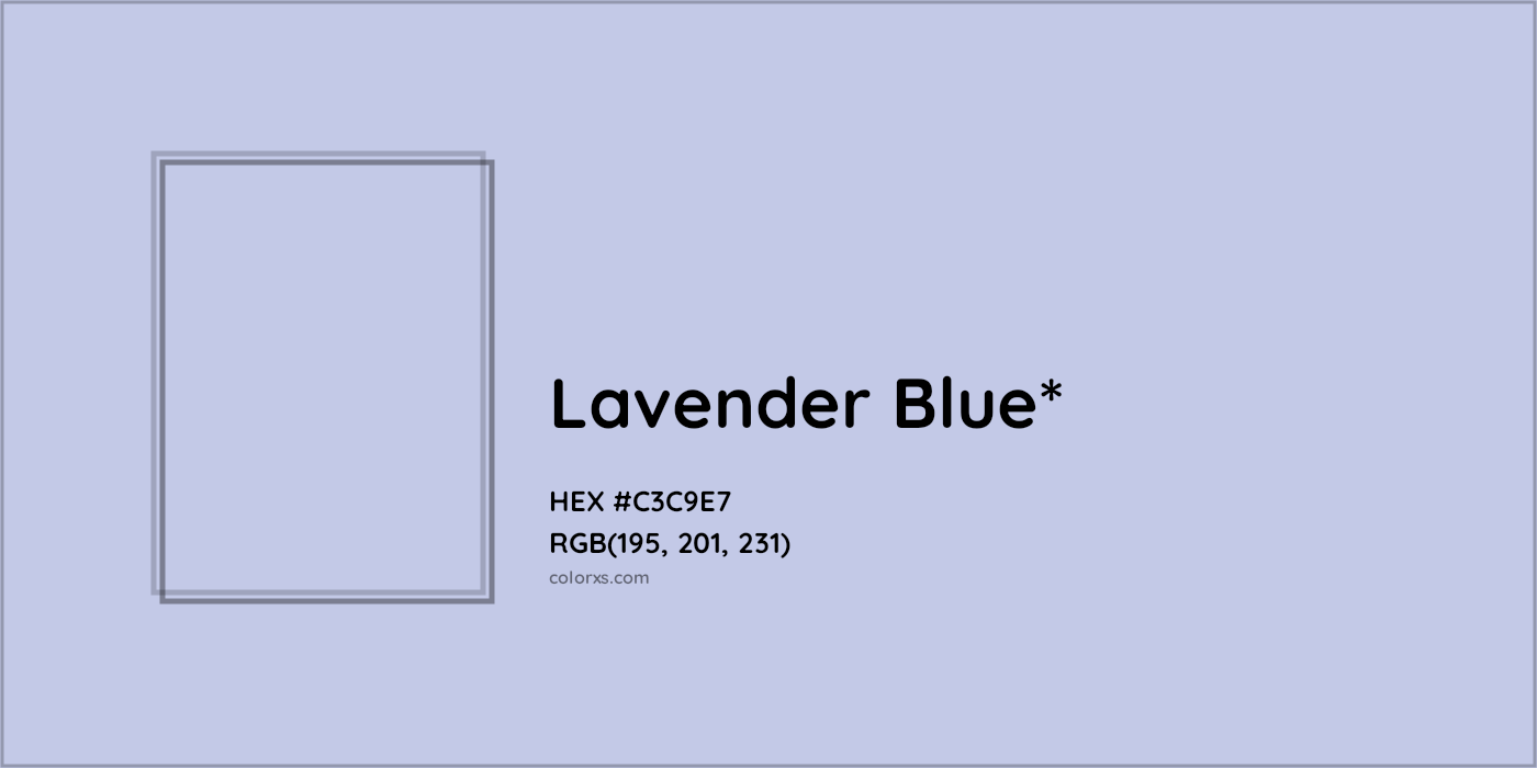 HEX #C3C9E7 Color Name, Color Code, Palettes, Similar Paints, Images