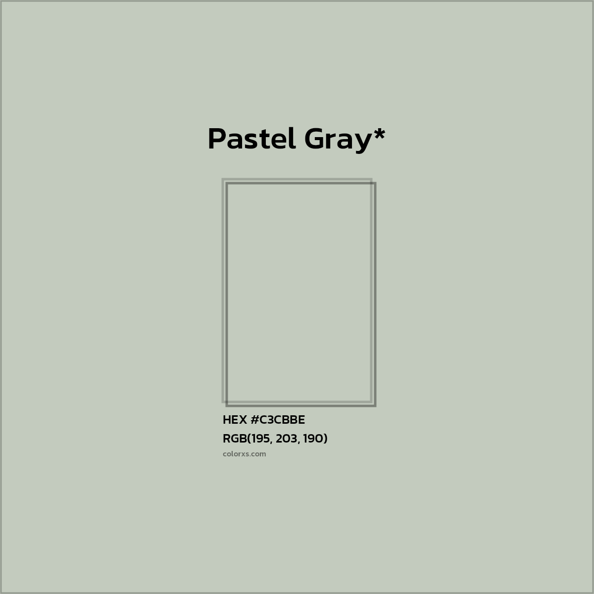 HEX #C3CBBE Color Name, Color Code, Palettes, Similar Paints, Images