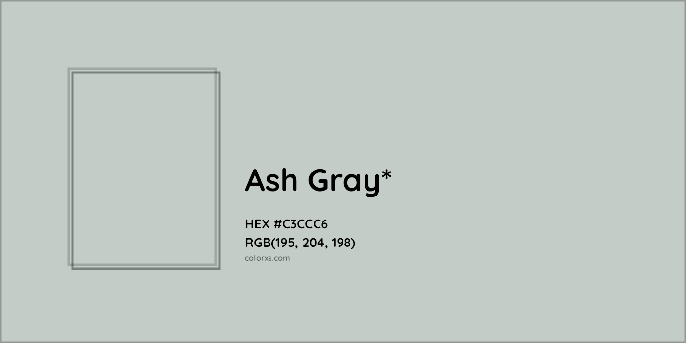 HEX #C3CCC6 Color Name, Color Code, Palettes, Similar Paints, Images
