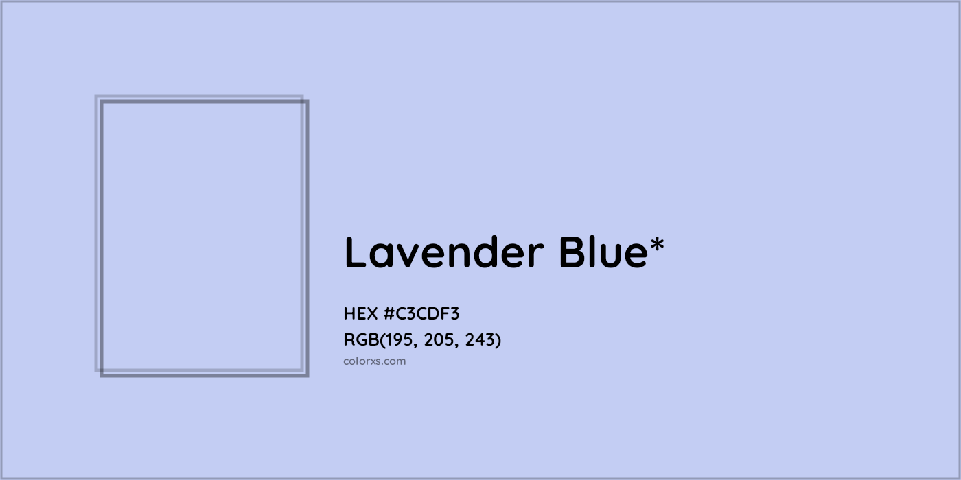 HEX #C3CDF3 Color Name, Color Code, Palettes, Similar Paints, Images