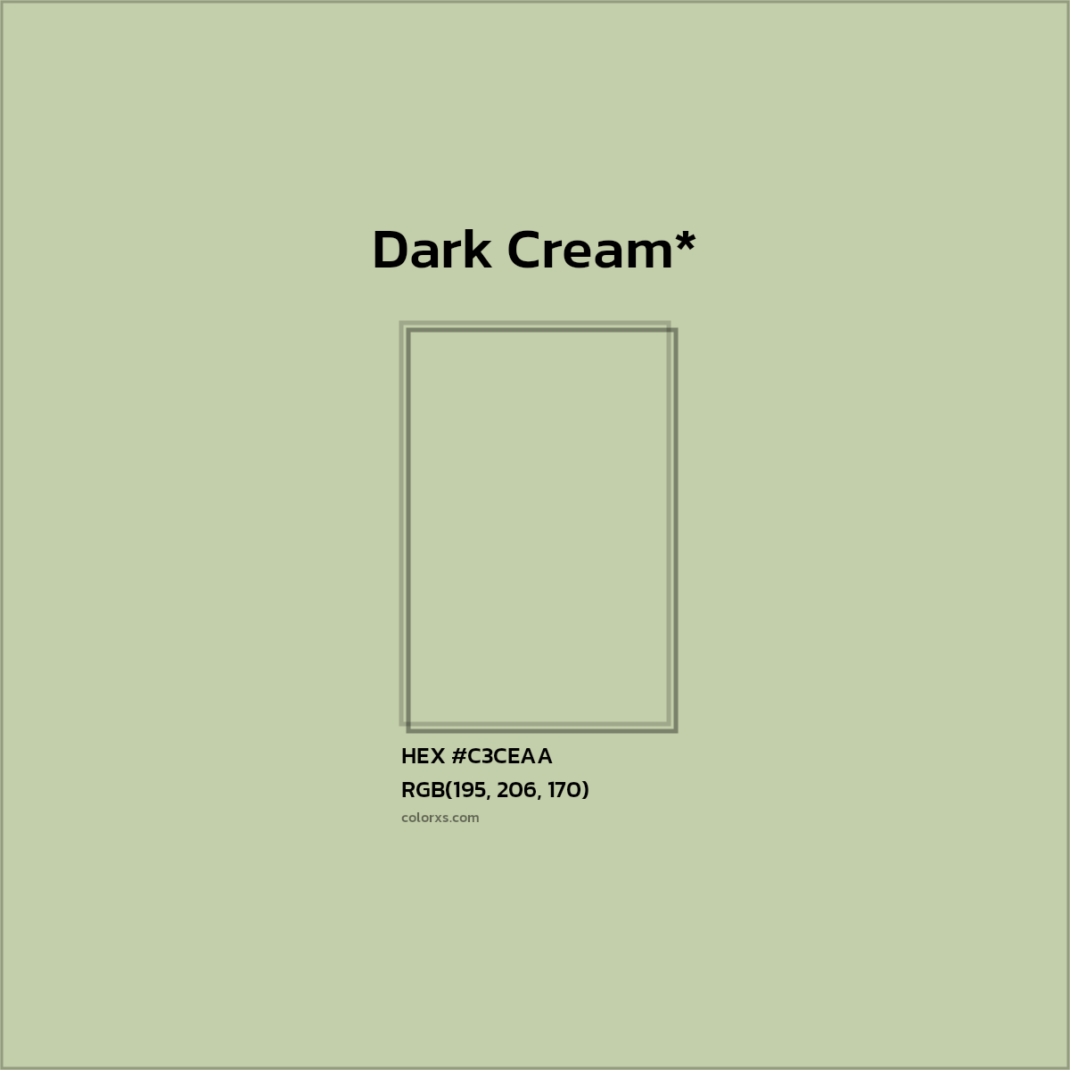 HEX #C3CEAA Color Name, Color Code, Palettes, Similar Paints, Images