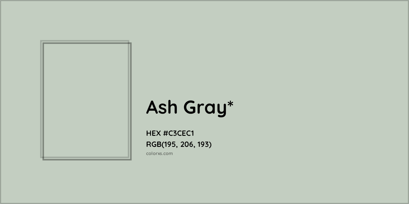 HEX #C3CEC1 Color Name, Color Code, Palettes, Similar Paints, Images