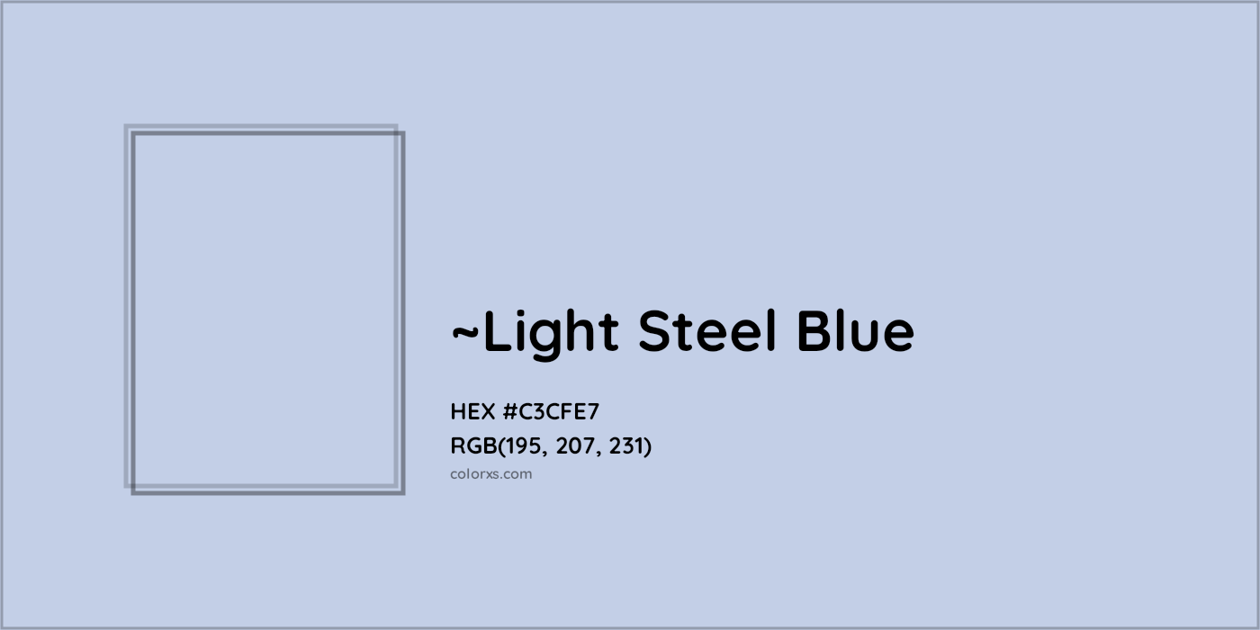 HEX #C3CFE7 Color Name, Color Code, Palettes, Similar Paints, Images