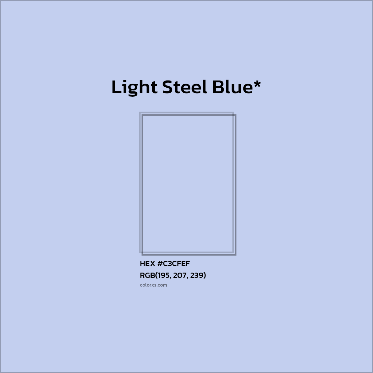 HEX #C3CFEF Color Name, Color Code, Palettes, Similar Paints, Images