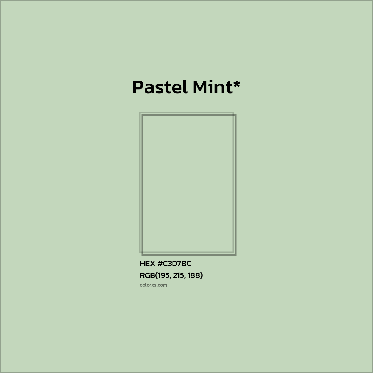 HEX #C3D7BC Color Name, Color Code, Palettes, Similar Paints, Images