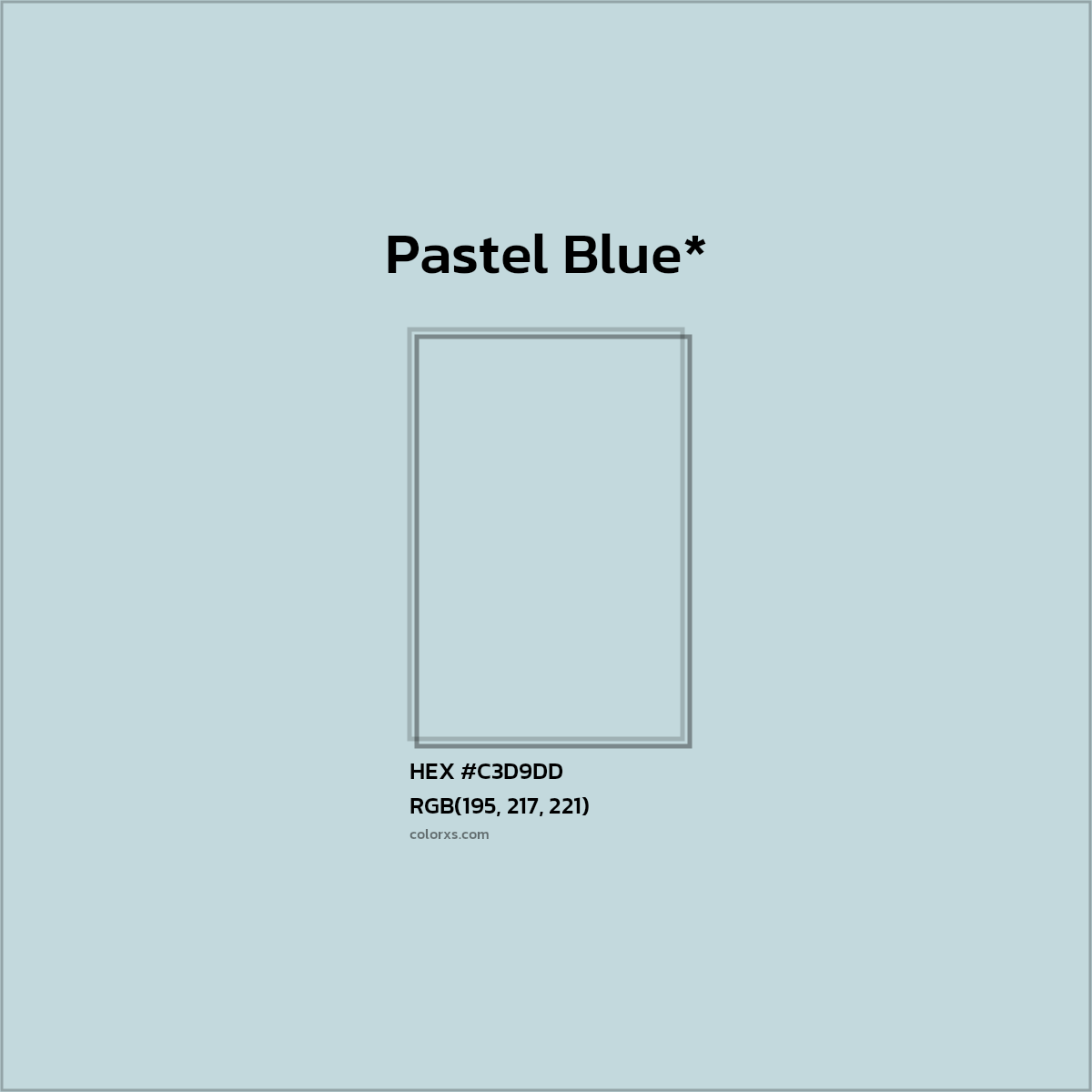HEX #C3D9DD Color Name, Color Code, Palettes, Similar Paints, Images