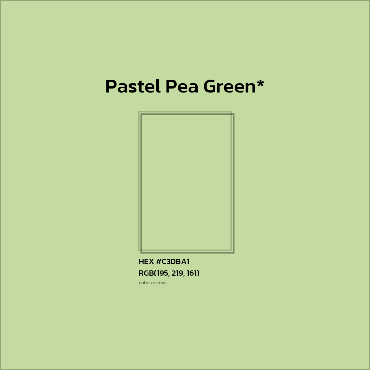 HEX #C3DBA1 Color Name, Color Code, Palettes, Similar Paints, Images