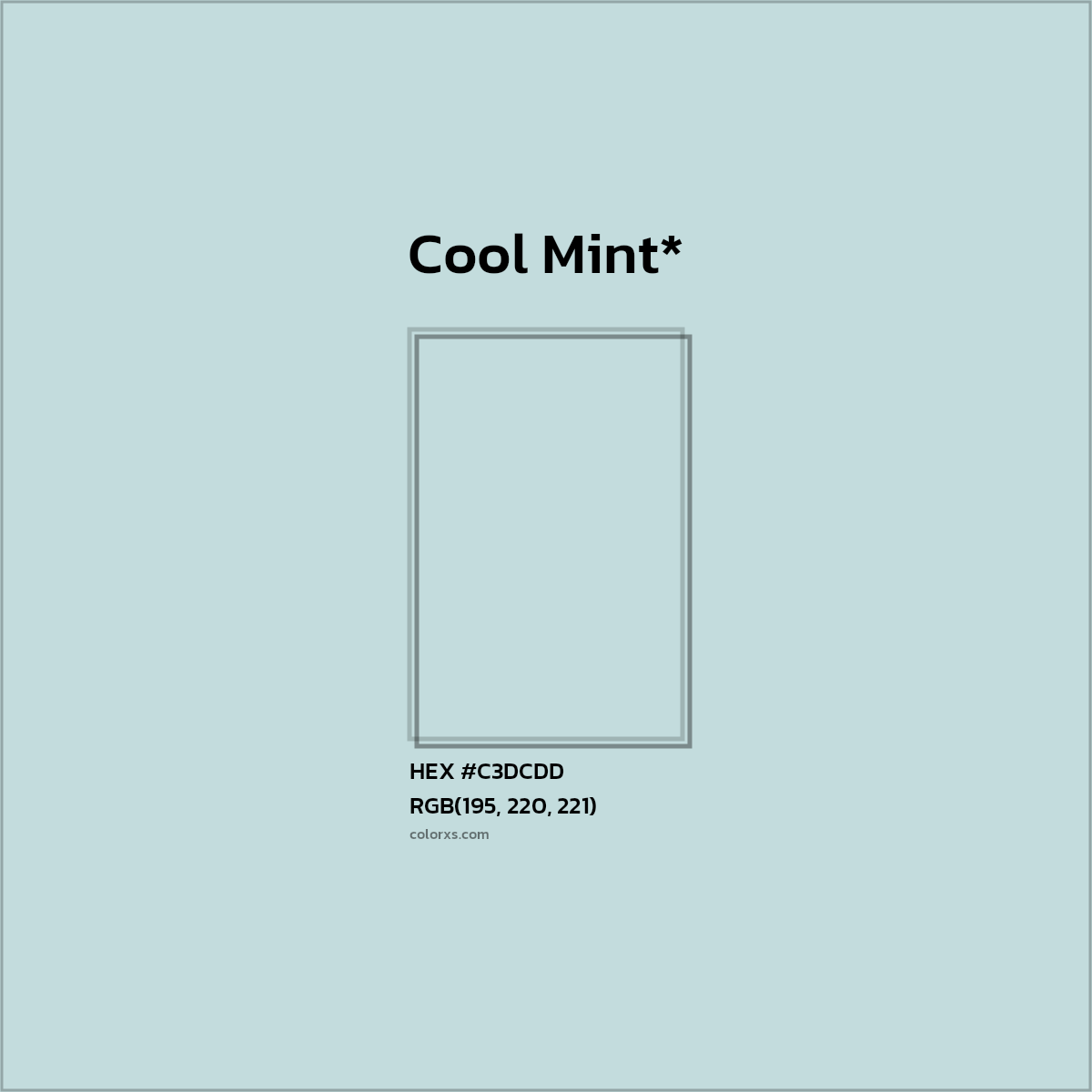HEX #C3DCDD Color Name, Color Code, Palettes, Similar Paints, Images