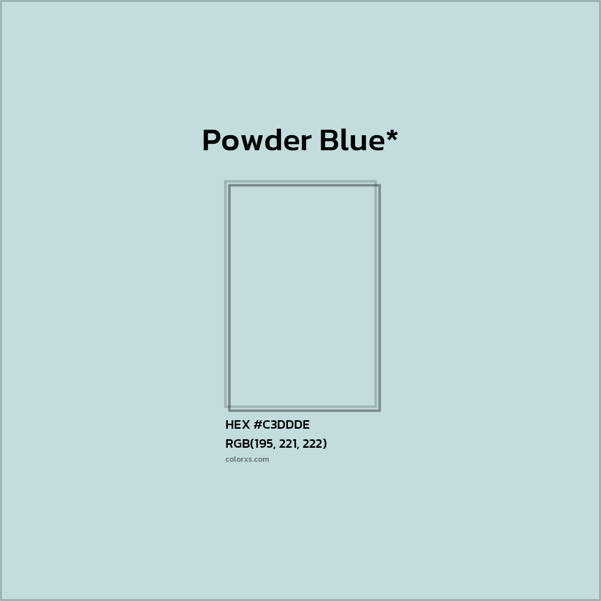 HEX #C3DDDE Color Name, Color Code, Palettes, Similar Paints, Images