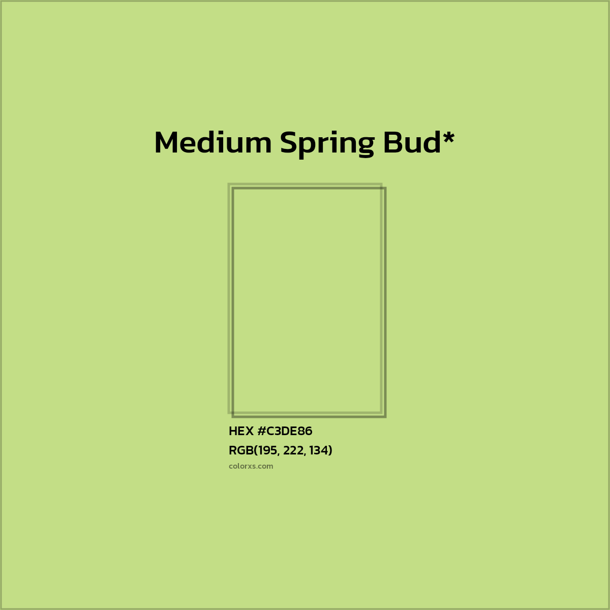HEX #C3DE86 Color Name, Color Code, Palettes, Similar Paints, Images