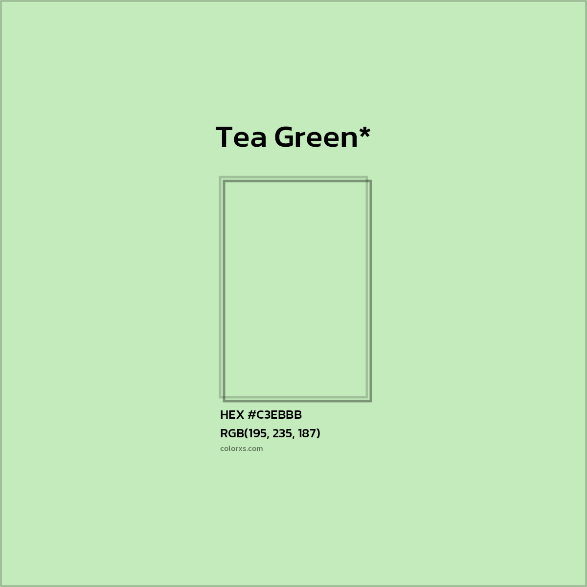 HEX #C3EBBB Color Name, Color Code, Palettes, Similar Paints, Images
