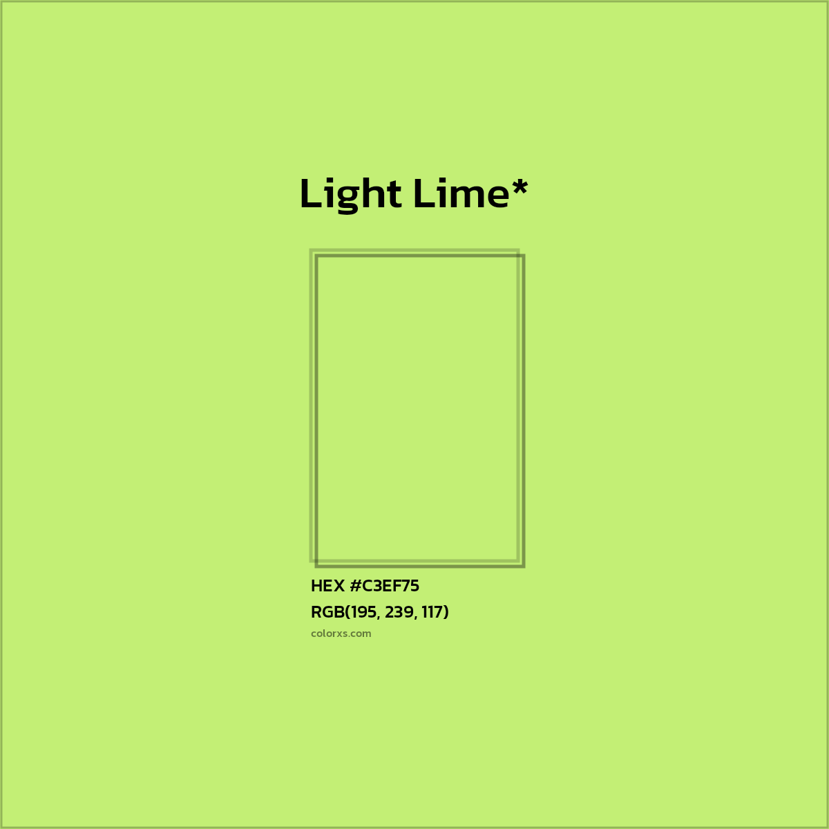 HEX #C3EF75 Color Name, Color Code, Palettes, Similar Paints, Images