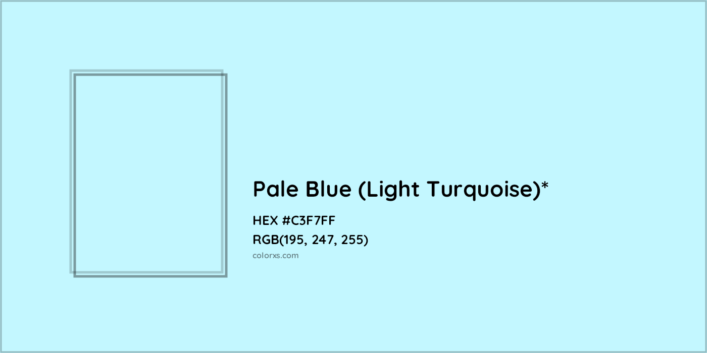 HEX #C3F7FF Color Name, Color Code, Palettes, Similar Paints, Images