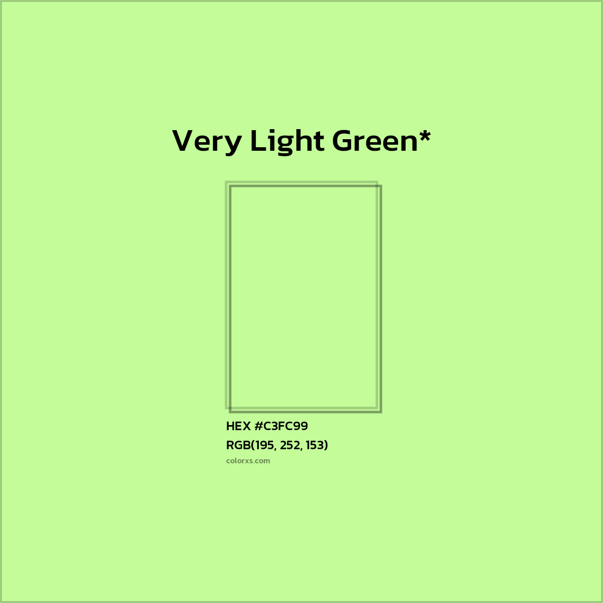 HEX #C3FC99 Color Name, Color Code, Palettes, Similar Paints, Images