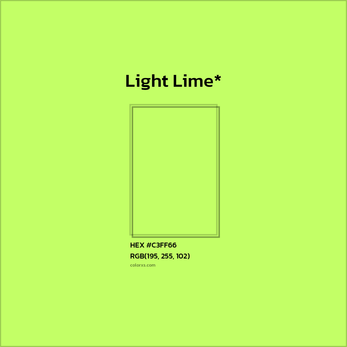 HEX #C3FF66 Color Name, Color Code, Palettes, Similar Paints, Images