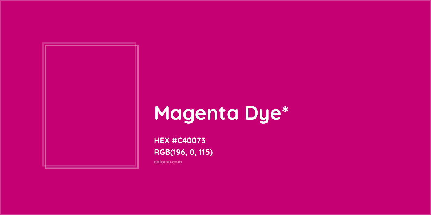 HEX #C40073 Color Name, Color Code, Palettes, Similar Paints, Images