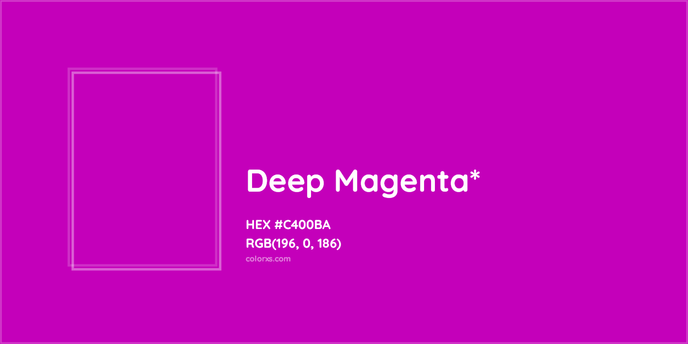 HEX #C400BA Color Name, Color Code, Palettes, Similar Paints, Images