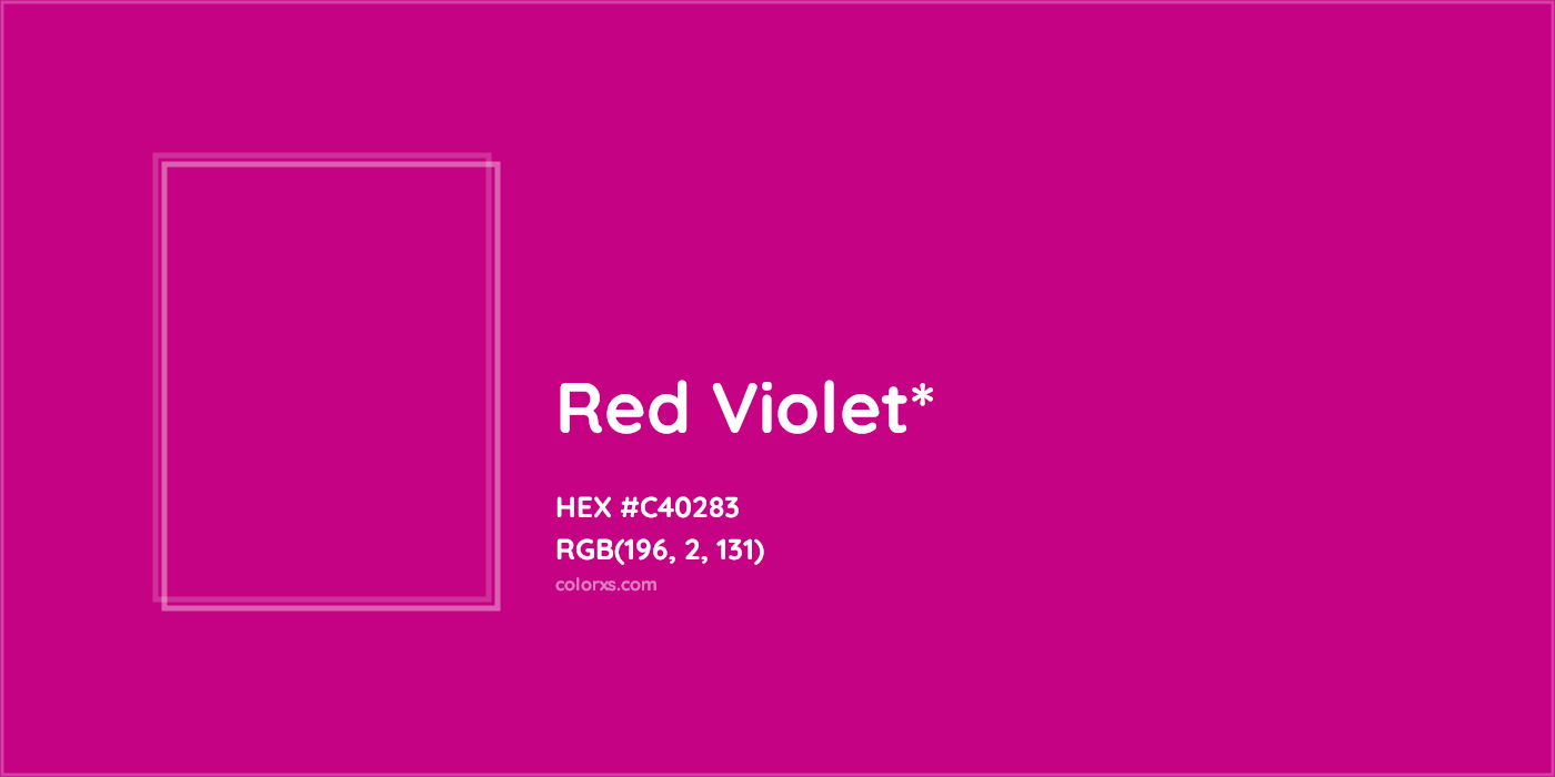 HEX #C40283 Color Name, Color Code, Palettes, Similar Paints, Images