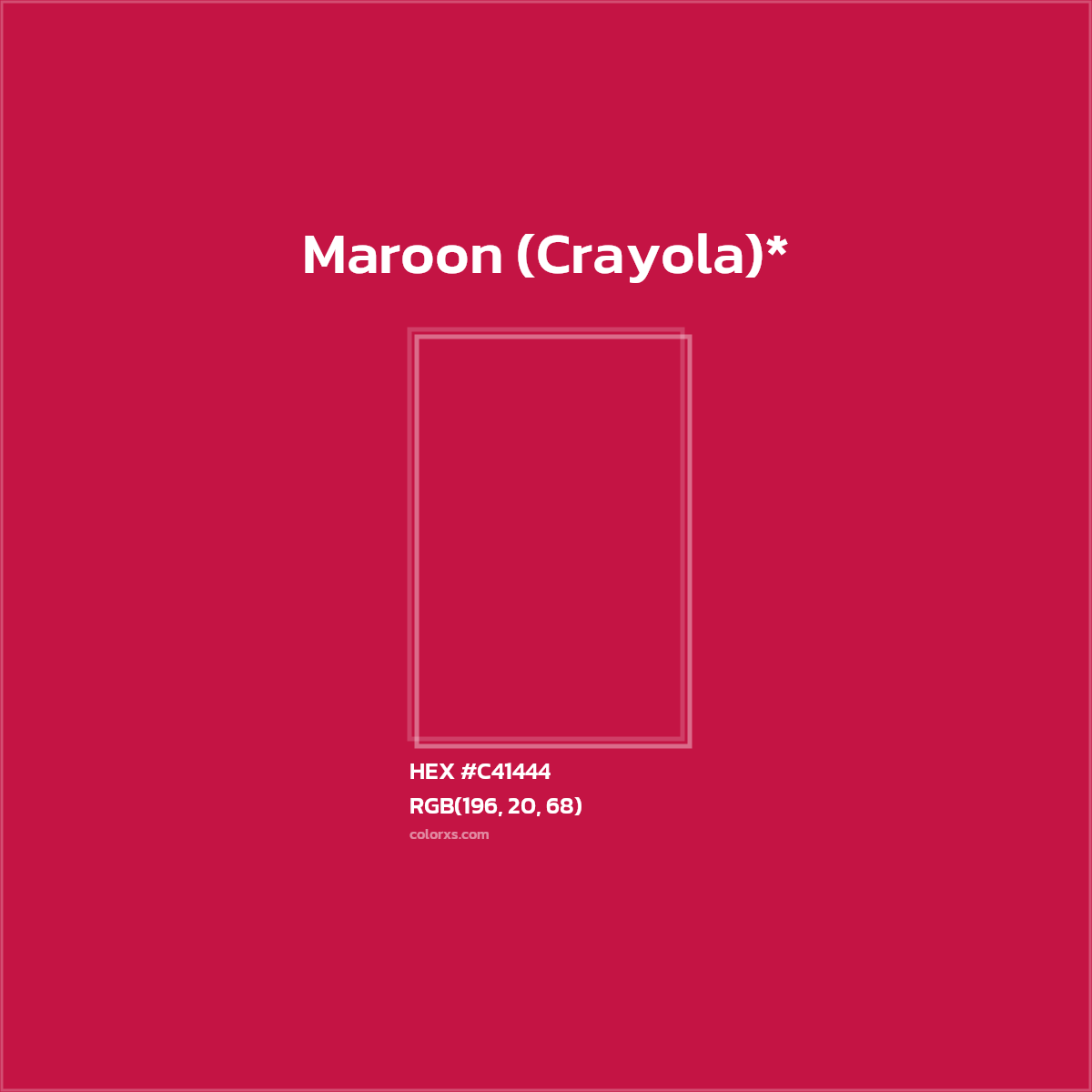 HEX #C41444 Color Name, Color Code, Palettes, Similar Paints, Images