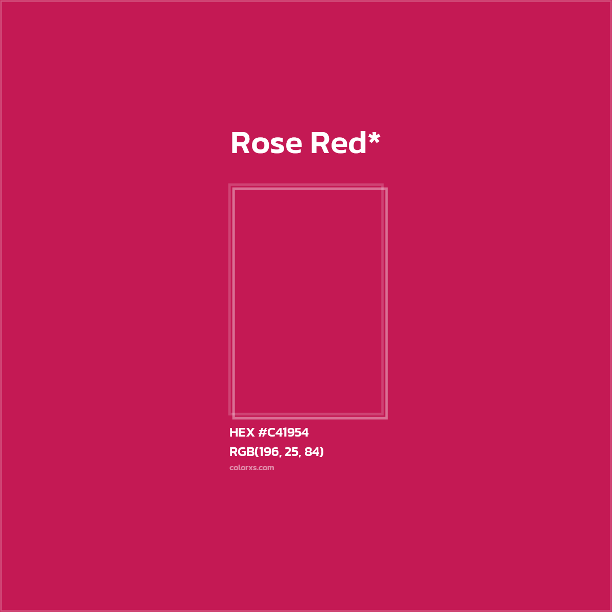 HEX #C41954 Color Name, Color Code, Palettes, Similar Paints, Images