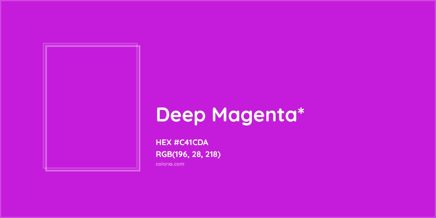 HEX #C41CDA Color Name, Color Code, Palettes, Similar Paints, Images