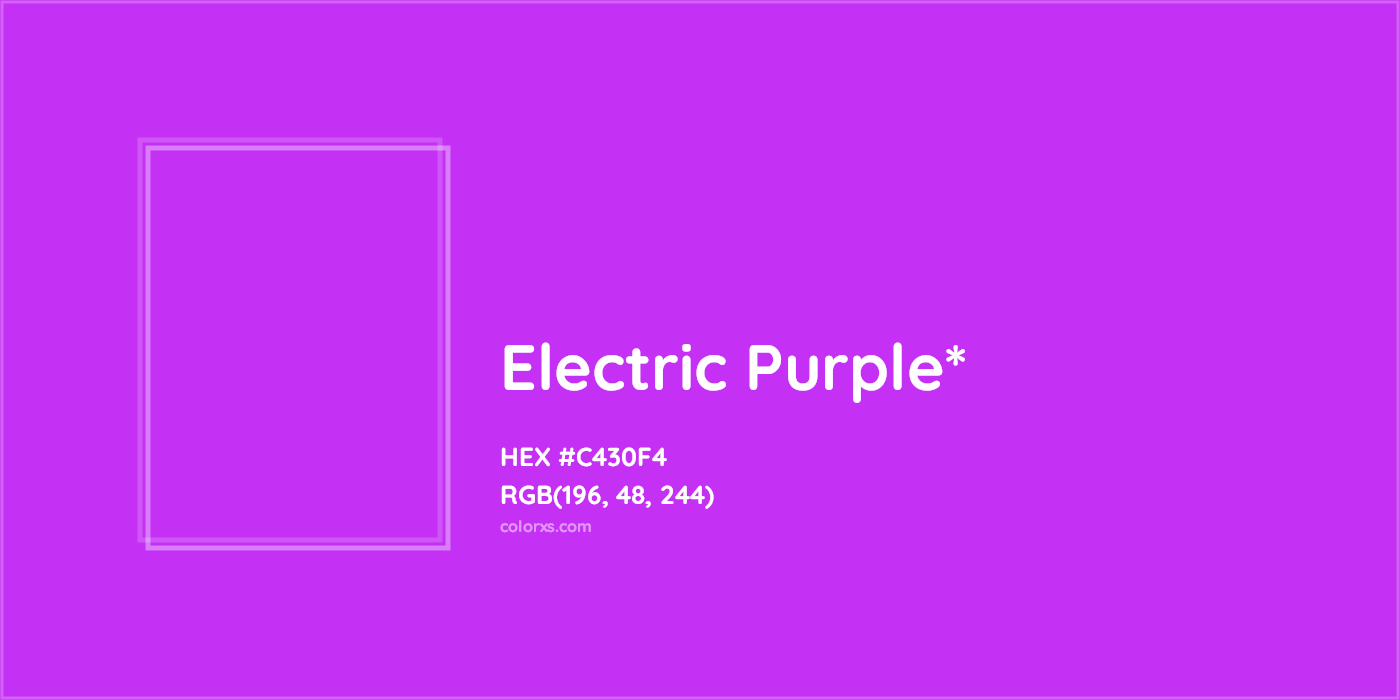 HEX #C430F4 Color Name, Color Code, Palettes, Similar Paints, Images