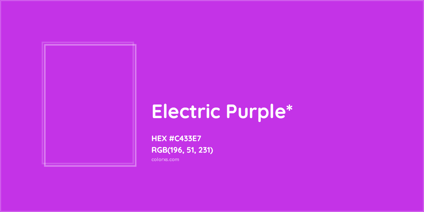 HEX #C433E7 Color Name, Color Code, Palettes, Similar Paints, Images