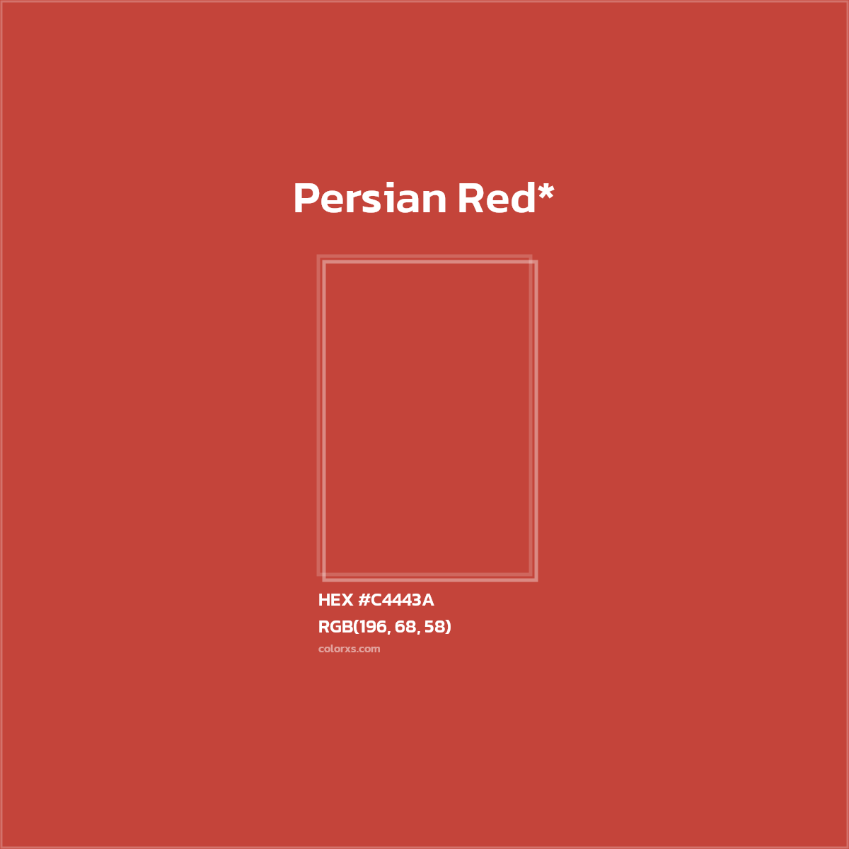 HEX #C4443A Color Name, Color Code, Palettes, Similar Paints, Images