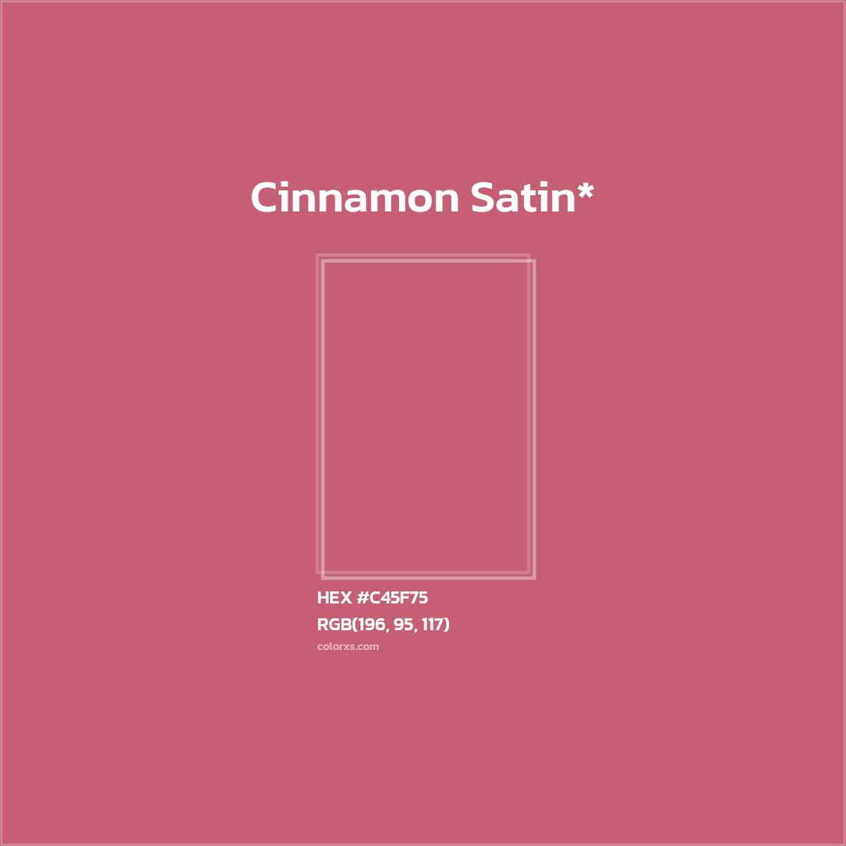 HEX #C45F75 Color Name, Color Code, Palettes, Similar Paints, Images