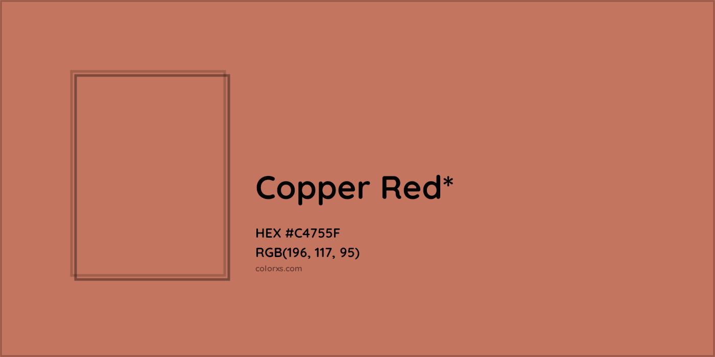 HEX #C4755F Color Name, Color Code, Palettes, Similar Paints, Images