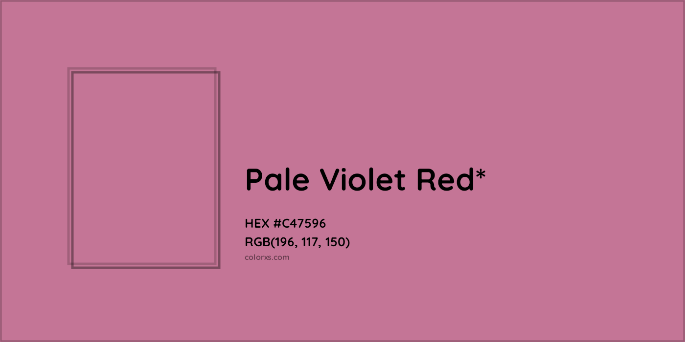HEX #C47596 Color Name, Color Code, Palettes, Similar Paints, Images