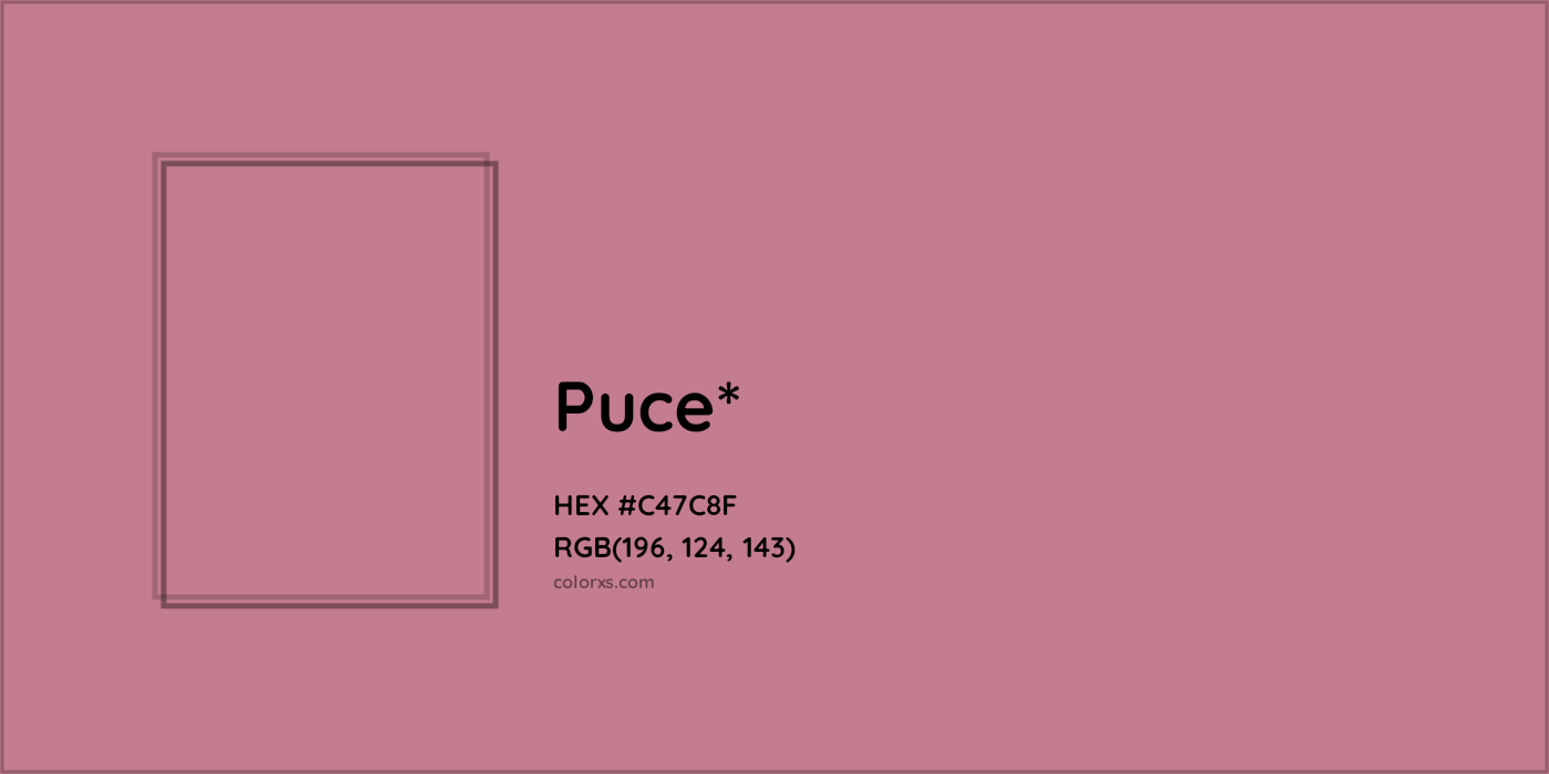 HEX #C47C8F Color Name, Color Code, Palettes, Similar Paints, Images