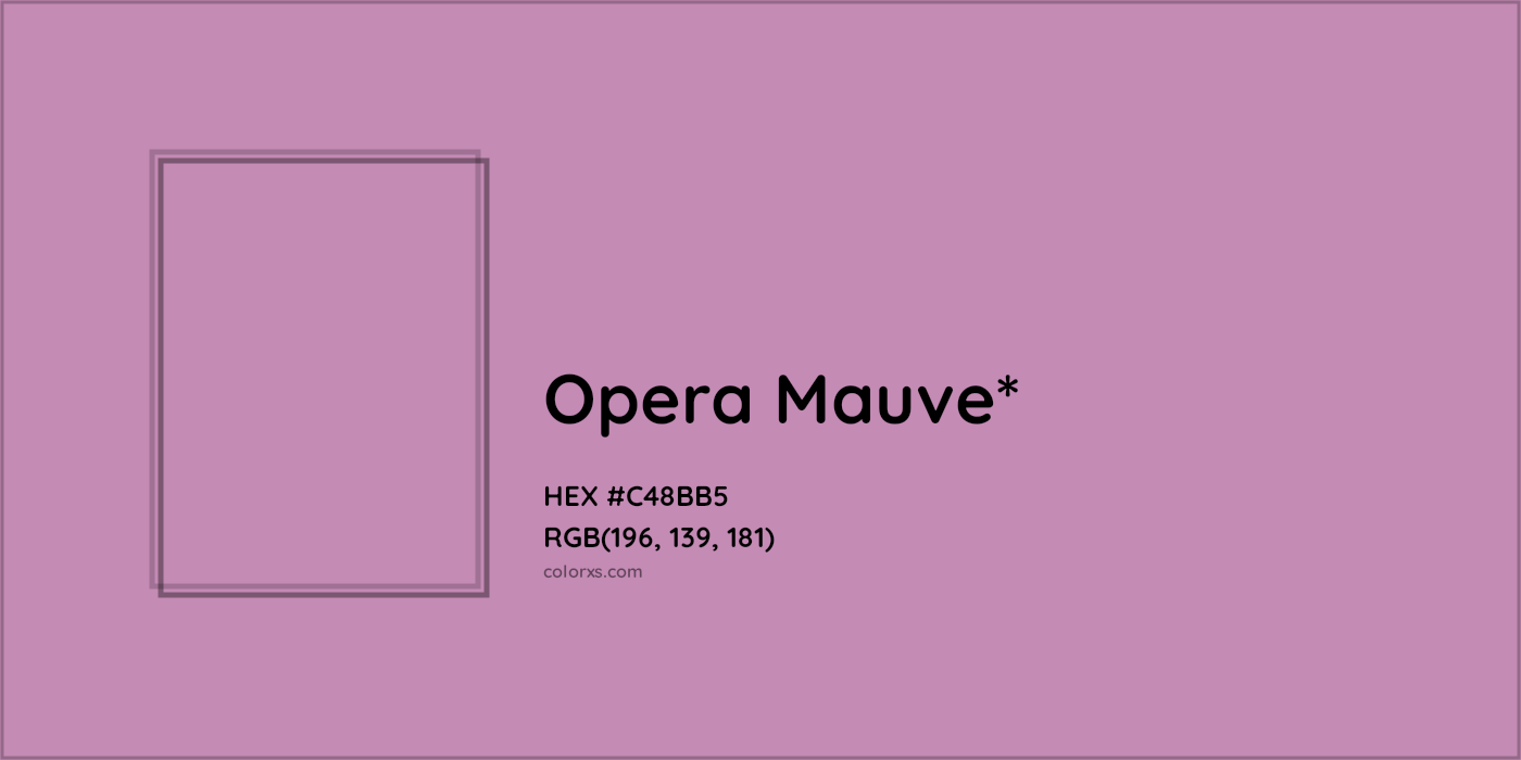HEX #C48BB5 Color Name, Color Code, Palettes, Similar Paints, Images