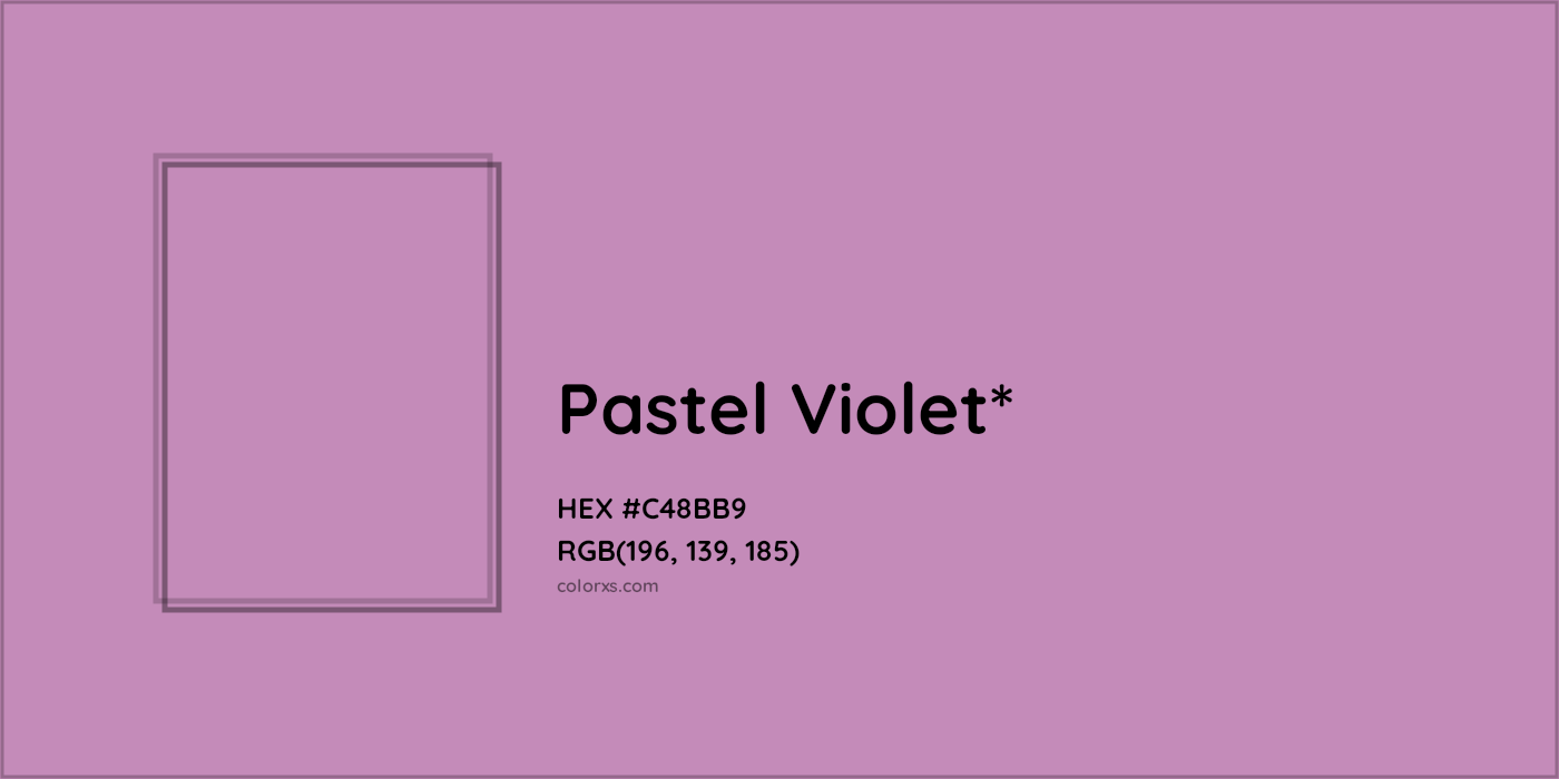HEX #C48BB9 Color Name, Color Code, Palettes, Similar Paints, Images