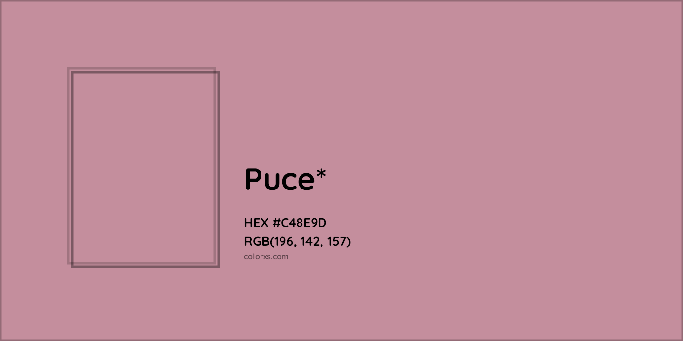 HEX #C48E9D Color Name, Color Code, Palettes, Similar Paints, Images