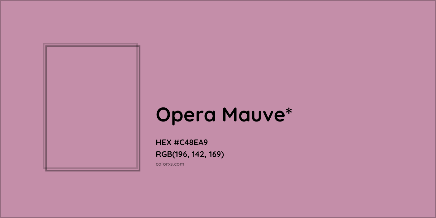 HEX #C48EA9 Color Name, Color Code, Palettes, Similar Paints, Images