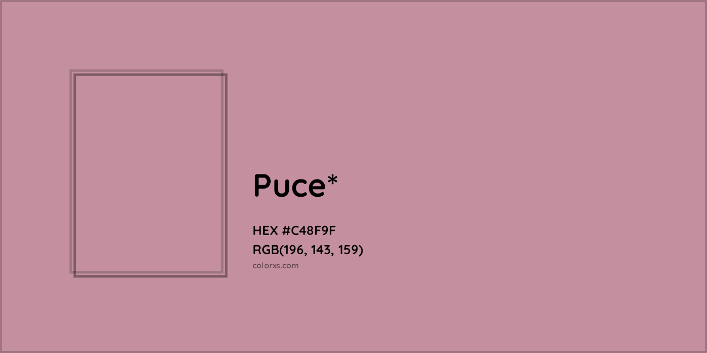 HEX #C48F9F Color Name, Color Code, Palettes, Similar Paints, Images