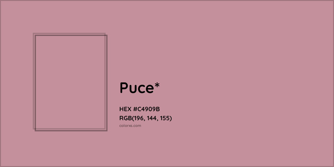 HEX #C4909B Color Name, Color Code, Palettes, Similar Paints, Images