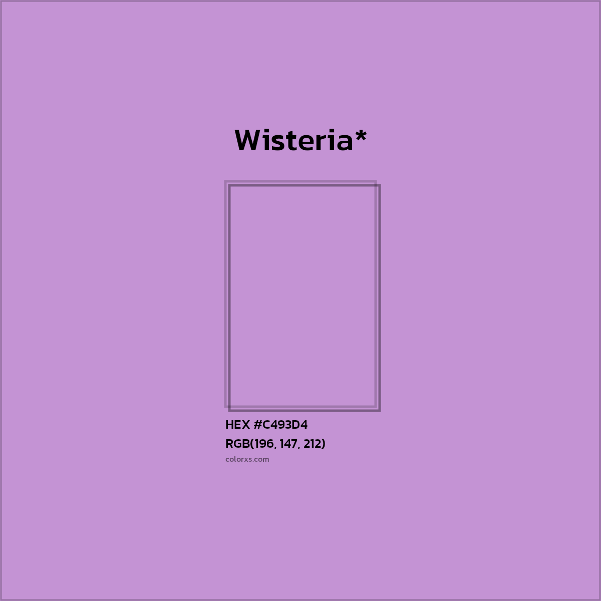 HEX #C493D4 Color Name, Color Code, Palettes, Similar Paints, Images