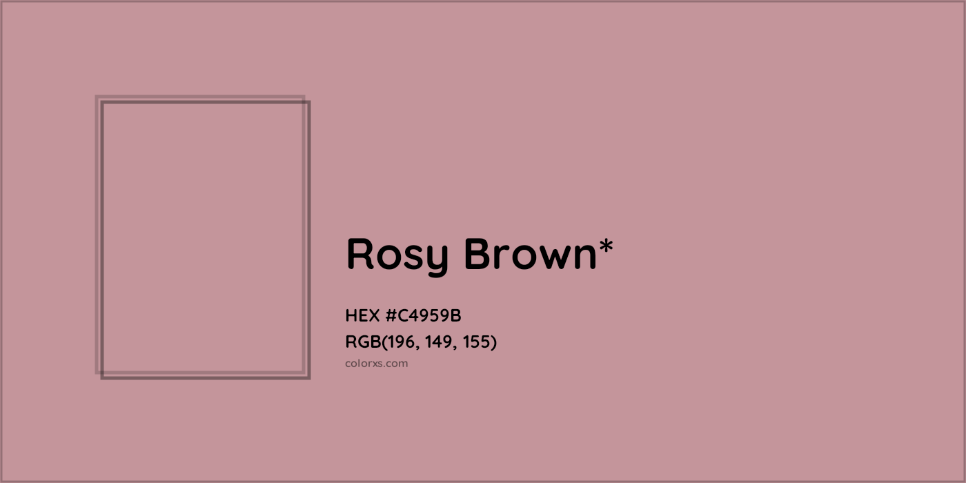 HEX #C4959B Color Name, Color Code, Palettes, Similar Paints, Images