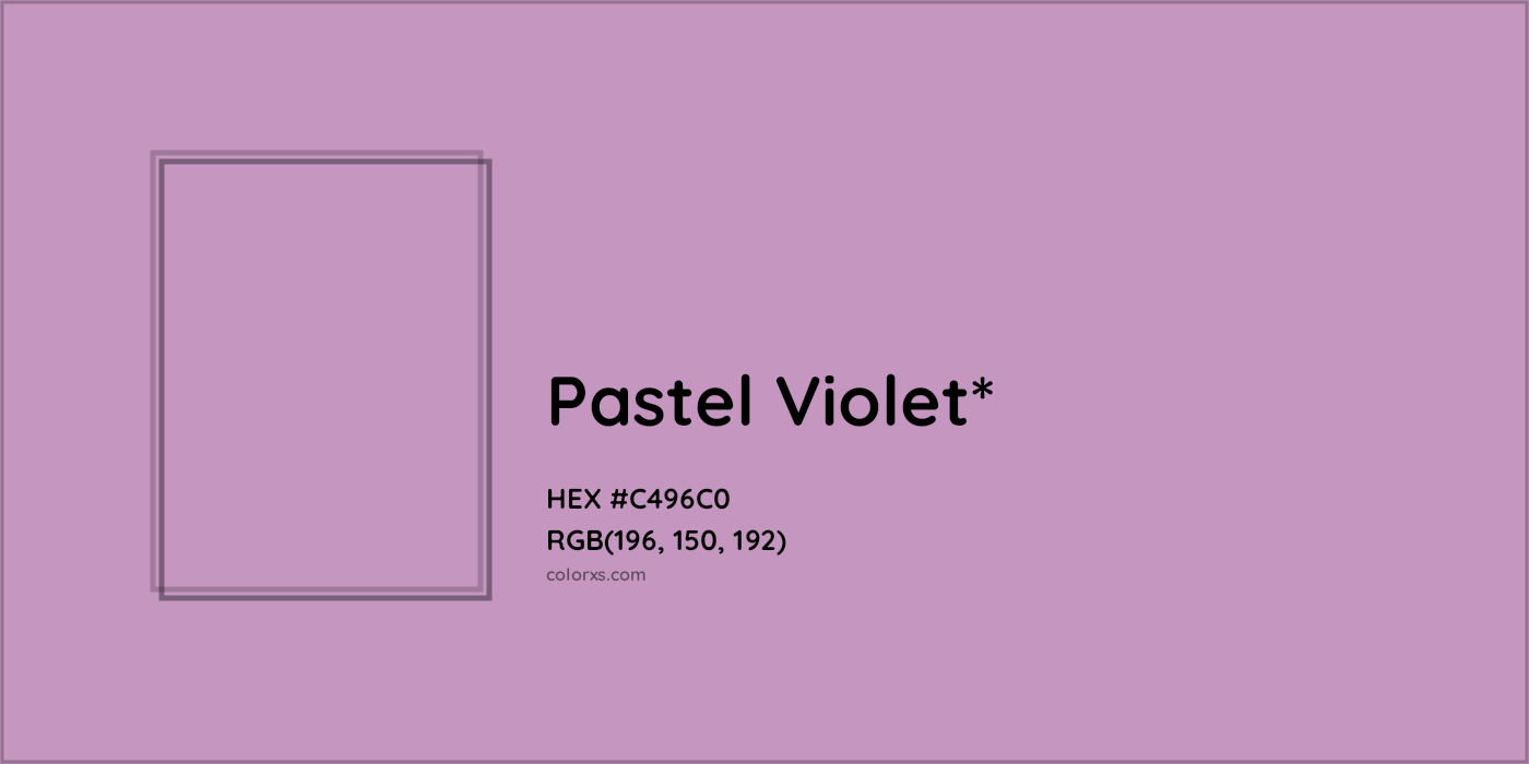 HEX #C496C0 Color Name, Color Code, Palettes, Similar Paints, Images