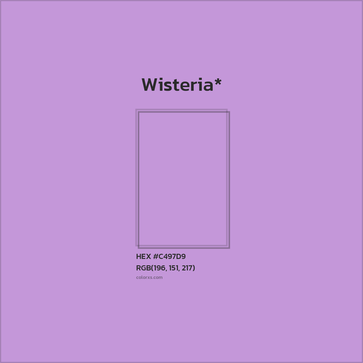 HEX #C497D9 Color Name, Color Code, Palettes, Similar Paints, Images